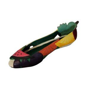 Just The Right Shoe 25320 Fruity Miniature Resin Shoe by Raine 2000 COA